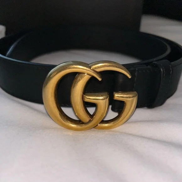 Gucci Leather Belt with Double G Buckle - Picture 2 of 5